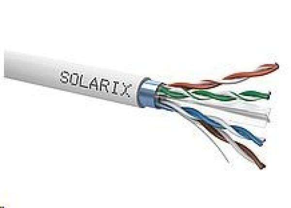 Inštalačný kábel Solarix FTP,  Cat6,  drôt,  PVC,  cievka 500 m SXKD-6-FTP-PVC