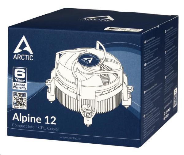 ARCTIC Alpine 12 CPU chladič (pre INTEL 1150,  1151,  1155,  1156,  do 95W)2