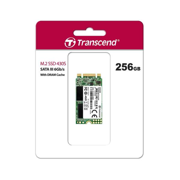 TRANSCEND Industrial SSD MTS430S 256GB, M.2 2242, SATA III 6 Gb/s, TLC3