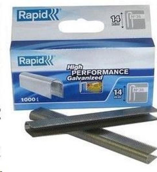 Náplň pro sponkovací kleště RAPID 36 - 14mm,  pozink (1000 ks)
