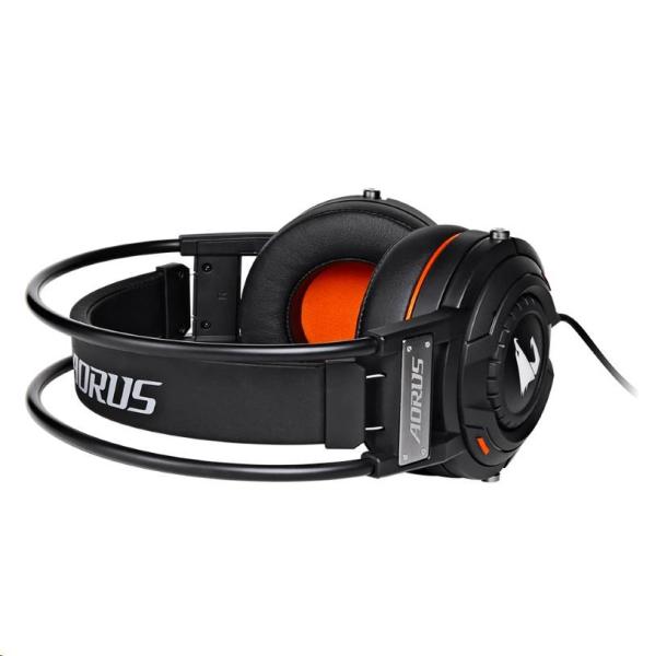 GIGABYTE sluchátka s mikrofonem headset AURUS H5,  wired,  RGB Lighting,  USB/ 3.5mm6