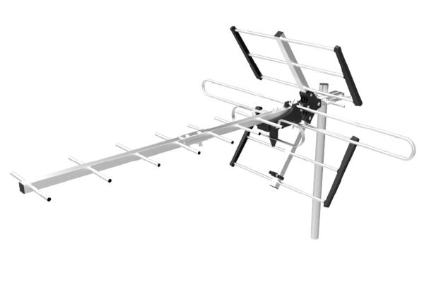 EVOLVEO Flexi 1,  pasivní venkovní DAB+/ DVB-T2 anténa,  filtr LTE, 4G, 5G