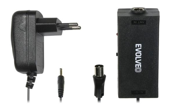 EVOLVEO Amp 1,  anténní zesilovač FM/ DAB+/ DVB-T2,  filtr LTE, 4G, 5G1