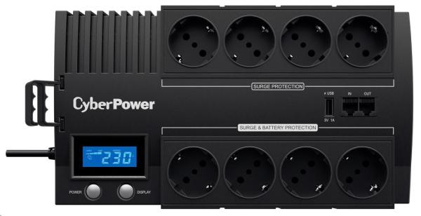 CyberPower BRICs Series II SOHO LCD UPS 1000VA/ 600W,  nemecké zásuvky SCHUKO
