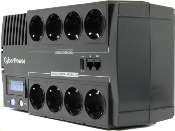 CyberPower BRICs Series II SOHO LCD UPS 1200VA/ 720W,  nemecké zásuvky SCHUKO1
