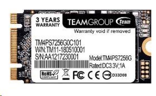TEAM SSD M.2 256GB,  MS30 M.2. 2242 SATA (550/ 470 MB/ s)