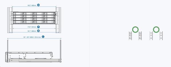 QNAP Rail kit - RAIL-E02 (ES1640dc, EJ1600)1
