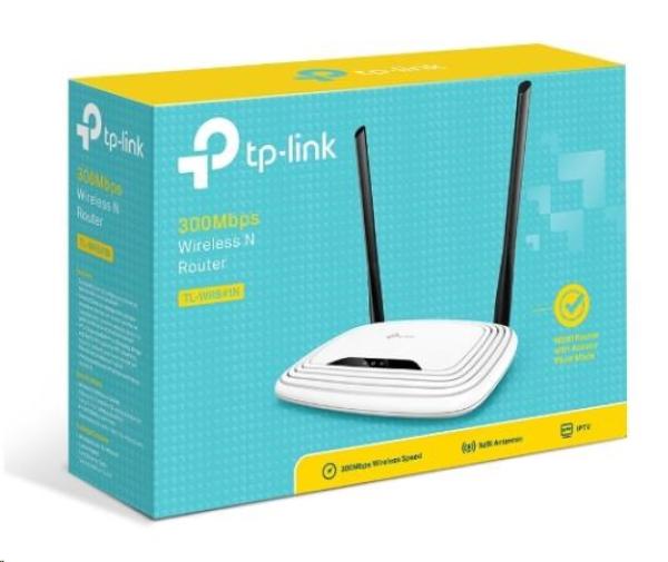 TP-Link TL-WR841N WiFi4 router (N300,  2, 4GHz,  4x100Mb/ s LAN,  1x100Mb/ s WAN)1