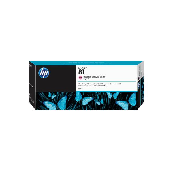 HP 81 Light Magenta DJ Ink Cart,  680 ml,  C4935A1