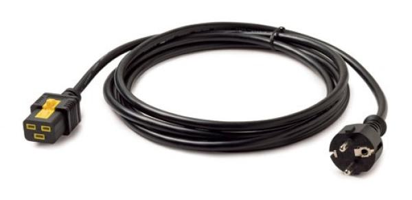APC Power Cord, Locking C19 do CEE/ 7 Schuko, 3m