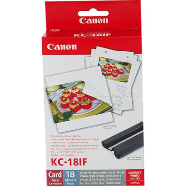 Canon KC18IF 54x86 18ks termosublimačná nálepka pre tlačiareň0