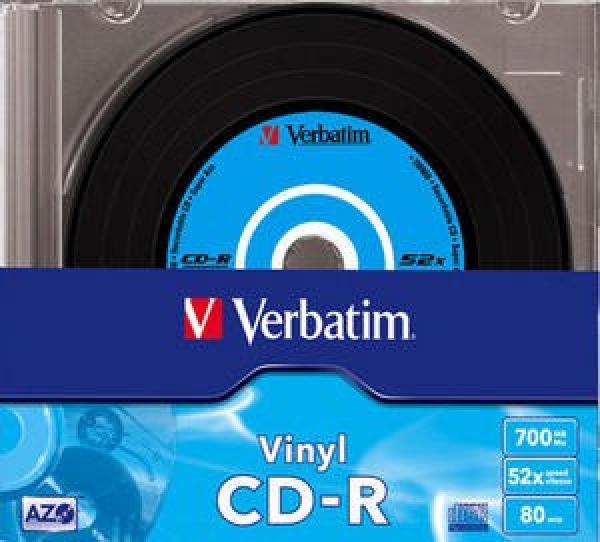 VERBATIM CD-R(10-Pack)Slim/ Vinyl/ DLP/ 52x/ 700MB