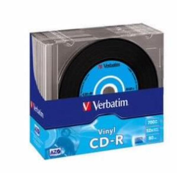 VERBATIM CD-R(10-Pack)Slim/ Vinyl/ DLP/ 52x/ 700MB1