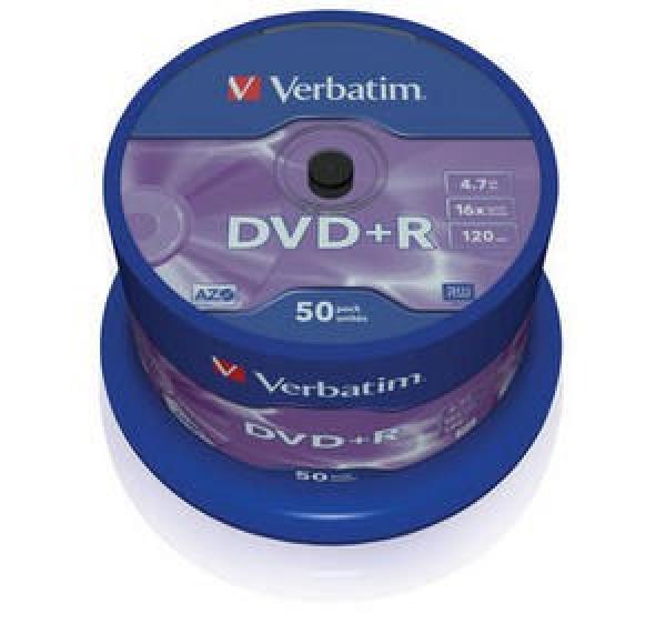 VERBATIM DVD+R(50-balenie)Vreteno/ bežný maloobchod/ 16x/ 4.7GB