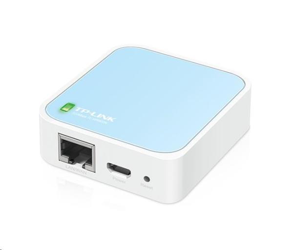 TP-Link TL-WR802N WiFi4 router (N300, 2, 4GHz, 1x100Mb/ s LAN/ WAN, 1xmicroUSB)