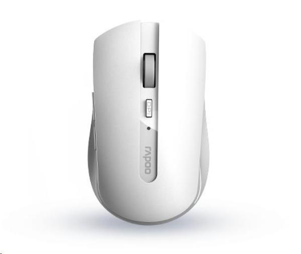 Myš RAPOO 7200M Multi-mode wireless, biela