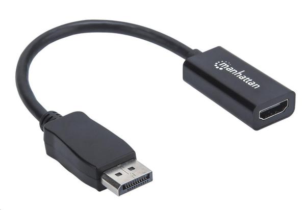 Adaptér MANHATTAN,  DisplayPort,  DP-Male/ HDMI-Female,  čierny1