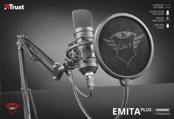 TRUST Microphone GXT 252+ Emita Plus Streamingový mikrofón5