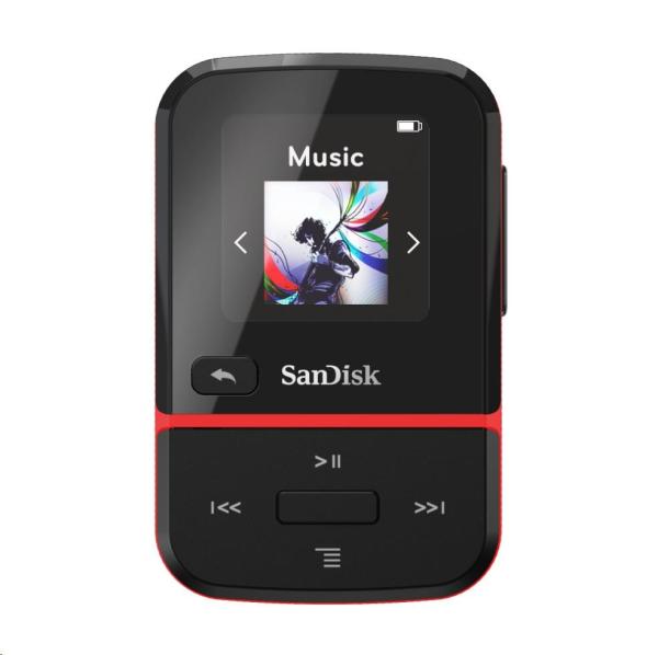 SanDisk Clip Sport Go MP3 Player 32 GB, Red