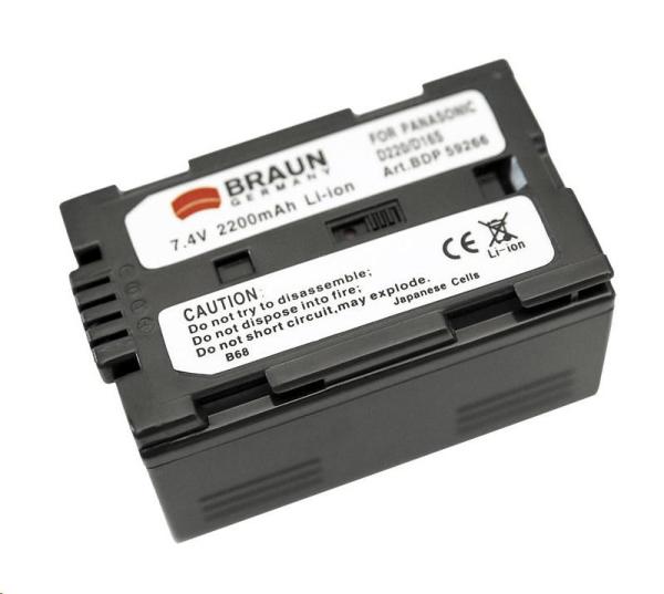 Braun akumulátor PANASONIC D220,  D14,  D16,  2200mAh