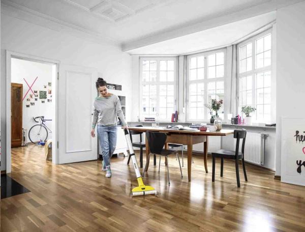 Karcher FC 3 Cordless podlahová myčka,  systém dvou nádrží,  Li-Ion baterie,  60 m2 na jedno nabití1