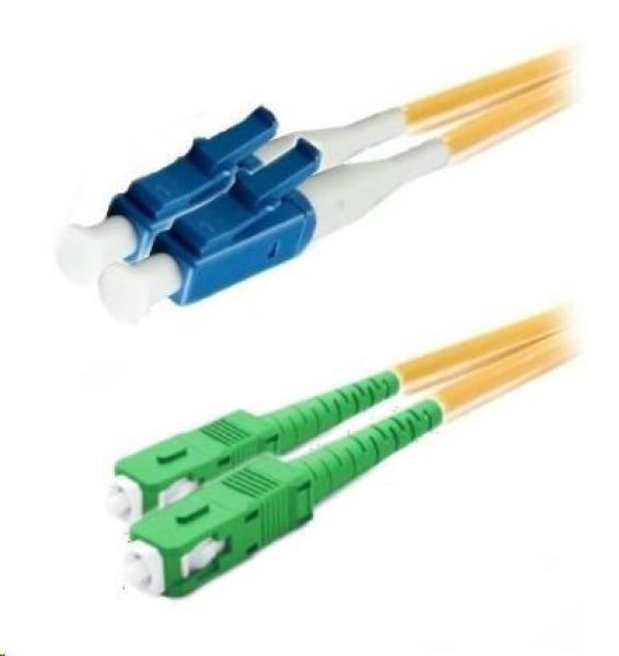XtendLan duplexní patch kabel SM 9/ 125,  OS2,  LC(PC)-SC(APC),  LS0H,  2m