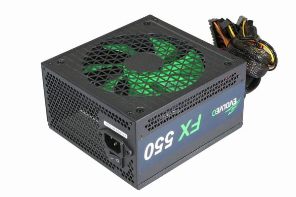 EVOLVEO FX 550 , napájací zdroj 550W ATX, 14cm, tichý, 80+, bulk1