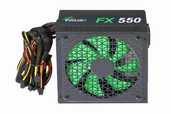 EVOLVEO FX 550 , napájací zdroj 550W ATX, 14cm, tichý, 80+, bulk4