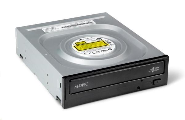 HITACHI LG - interná mechanika DVD-W/ CD-RW/ DVD±R/ ±RW/ RAM/ M-DISC GH24NSD5,  24x SATA,  čierna,  hromadná bez SW3