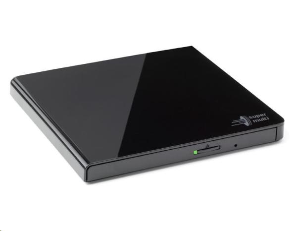 HITACHI LG - externá mechanika DVD-W/ CD-RW/ DVD±R/ ±RW/ RAM GP57EB40,  Slim,  čierna,  box+SW0
