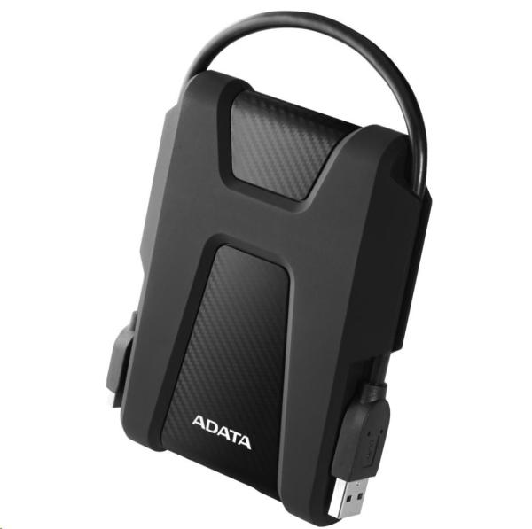 Externý pevný disk ADATA 2TB 2, 5" USB 3.1 AHD680,  čierna (guma,  odolná voči nárazom)