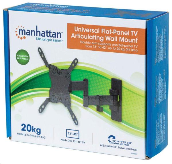 MANHATTAN Nástěnný držák TV, univerzální, 13” až 42”4