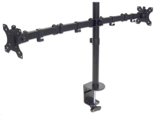 Stolný držiak MANHATTAN pre 2xLCD,  13" až 32",  čierny0