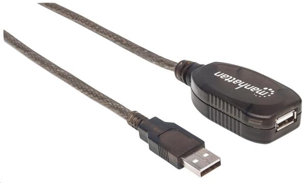 MANHATTAN USB predlžovací kábel,  USB samec na USB samica,  15 m0