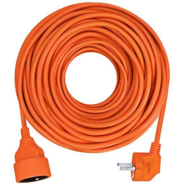 Solight prodlužovací přívod - spojka,  1 zásuvka,  10m,  3 x 1mm2,  oranžová