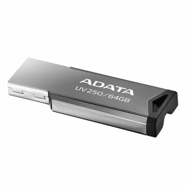 ADATA Flash Disk 64GB UV250,  USB 2.0 Dash Drive,  strieborná1