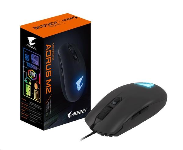 GIGABYTE myš Gaming Mouse AORUS M2,  USB,  Optical,  up to 6200 DPI5