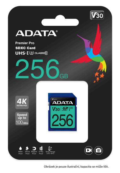 Karta ADATA SDXC 512GB Premier Pro UHS-I U3 Class 10 (R:95/ W:60 MB/ s)0