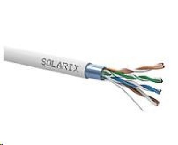 Inštalačný kábel Solarix FTP,  Cat5E,  drôt,  PVC,  cievka 500 m SXKD-5E-FTP-PVC