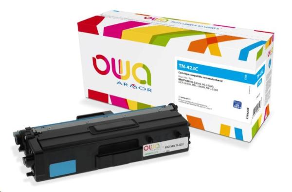 OWA Armor toner pre BROTHER HL-L 8260,  4.000 str.,  com. s TN423C modrá/ cyan