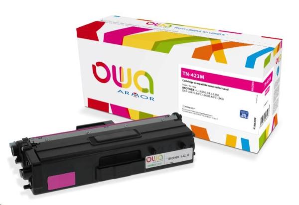 OWA Armor toner pre BROTHER HL-L 8260,  4.000 str.,  com. s TN423M červená/ purpurová