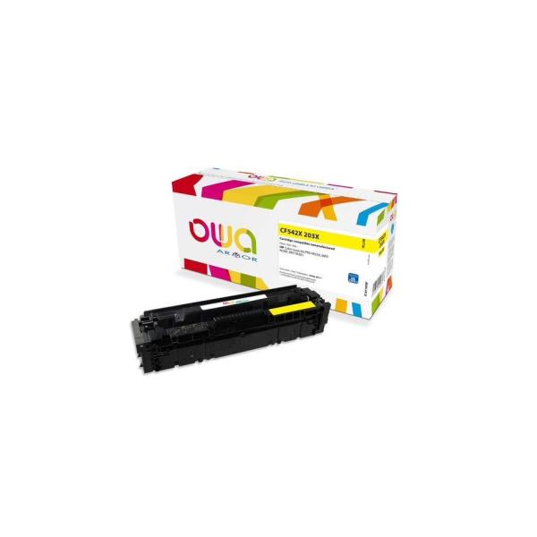OWA Armor toner pre HP Color LaserJet Pro M254,  M280,  M281, 203X Y, 2500 ks.žltá/ žltá (CF542X Y)