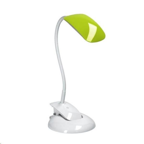 Solight LED stmívatelná lampička 2v1,  podstavec i klip,  5W 4000K,  3 barevné kryty1
