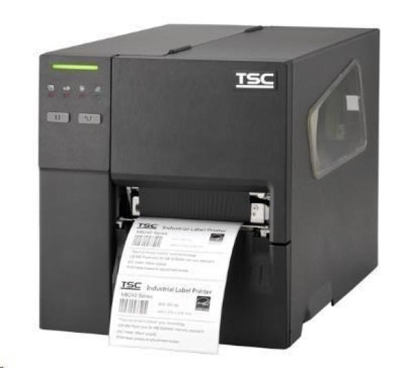 TSC MB340,  12 bodov/ mm (300 dpi),  RTC,  EPL,  ZPL,  ZPLII,  DPL,  USB,  RS232,  Ethernet,  Wi-Fi