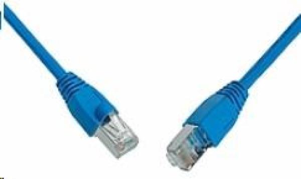 Solarix Patch kábel CAT6 SFTP PVC 0, 5m modrý odolný proti zachyteniu C6-315BU-0, 5MB