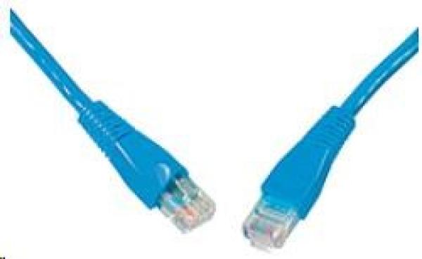 Solarix Patch kábel CAT6 UTP PVC 2m modrý odolný proti zachyteniu C6-114BU-2MB
