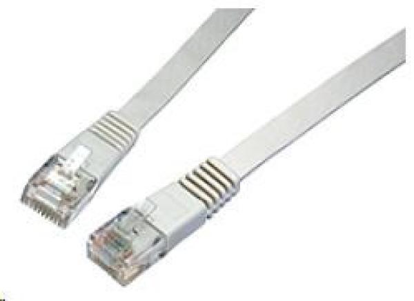 Solarix Patch kábel plochý CAT6 UTP LSOH 0, 5 m sivý,  neotvárací C6-111GY-0, 5MB