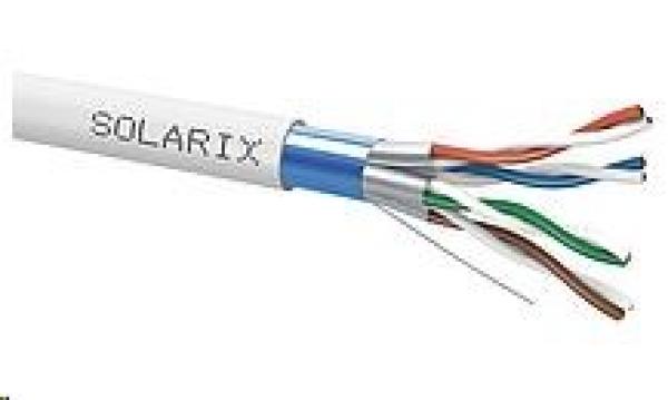 Inštalačný kábel Solarix CAT6A FFTP sivý Dca s2 d2 a1 500m SXKD-6A-FFTP-LSOH