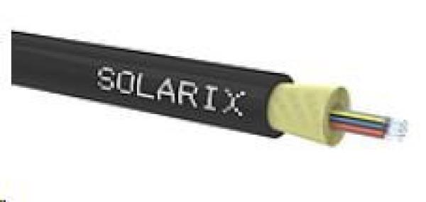 DROP1000 Solarix kábel,  16vl 9/ 125,  3, 9mm,  LSOH,  čierny,  500m cievka SXKO-DROP-16-OS-LSOH