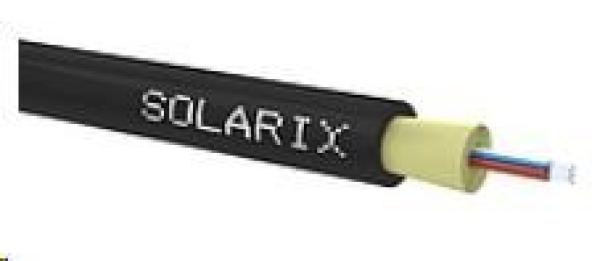 DROP1000 Solarix kábel,  8Vl 9/ 125,  3, 7mm,  LSOH,  čierny,  500m cievka SXKO-DROP-8-OS-LSOH